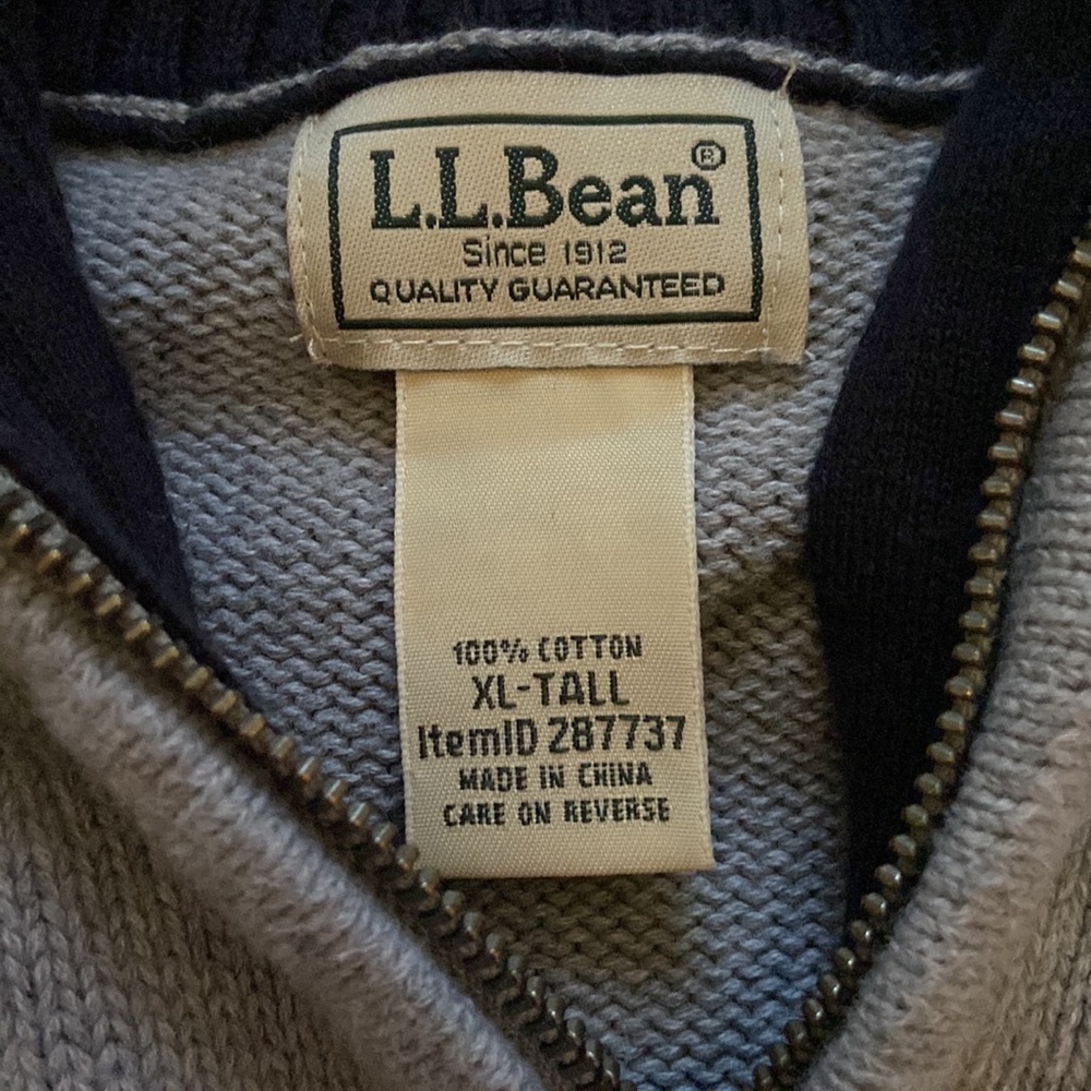 L.L. Bean Half Zip Sweater - Picture 2 of 4